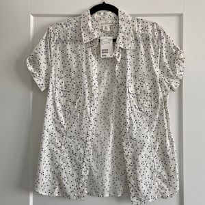Short Sleeve Button Down NWT